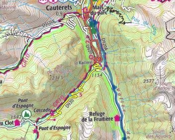 P1280091 Jour 1 : Vallée du Lutour de la Fruitière au lac d'Estom, retour sur Cauterets (19,7 km - +520 / - 930)