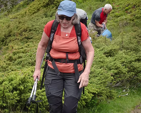 DSC08797 Fabienne à l'arrivée au col de Riou