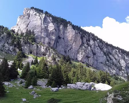 007 Le Mont Granier (Chapareillan, Isère) vu depuis le Col de l’Alpette.