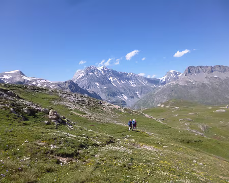 P1130928 La Grande Casse (alt. 3855 m) le plus haut sommet de la Vanoise et à droite la Grande Motte (alt. 3653 m)