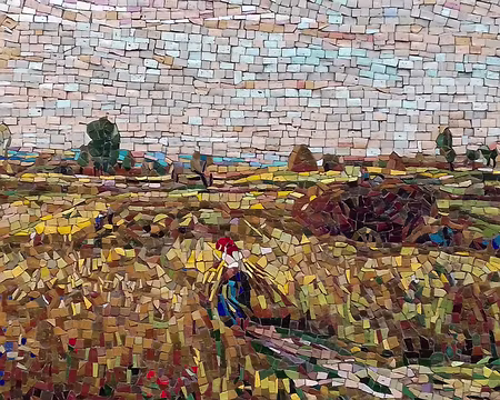 029 Moisson, d’après Charles-François Daubigny