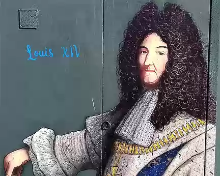 045 Louis XIV, œuvre du street artiste RAST. Merci Annie pour cette belle randonnée