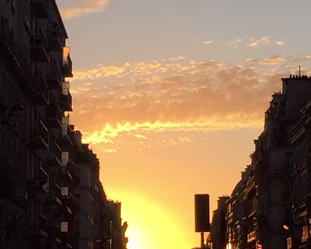 IMG_8410 Rue Lafayette, coucher de soleil sur Paris