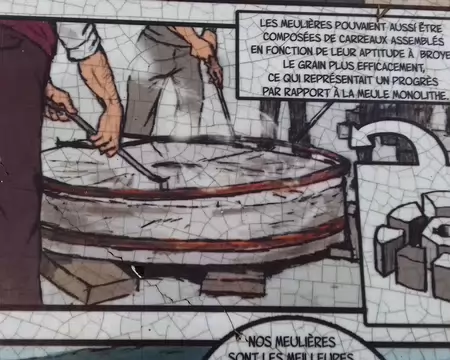 005 Au début du XIXème siècle, l’activité s’industrialise et la fabrication des meules monolithes est abandonnée
