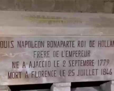 009 Le tombeau de Louis Bonaparte, roi de Hollande (1806-1810), frère de Napoléon Ier, et père de Napoléon III. La crypte renferme également les tombeaux de ses...