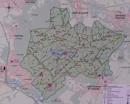 006 Carte de la forêt domaniale de Carnelle située à une trentaine de kilomètres au nord de Paris