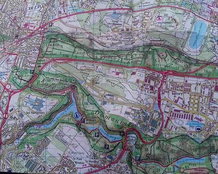 028 Les étangs de la Minière sur la carte