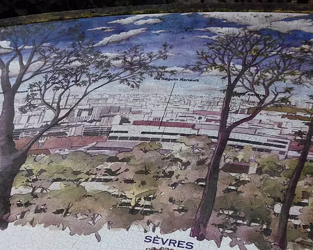 026 Table d’orientation (C. Bénilan, 1998) au belvédère de Brimborion (altitude : 87 m)