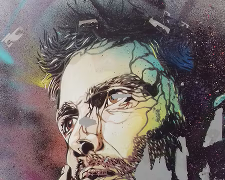041 Une oeuvre de l’artiste C215 près de la gare de Sèvres – Ville-d’Avray