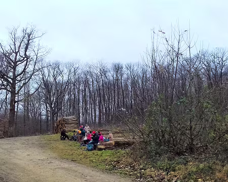 029 Pique-nique très convivial au bord du chemin