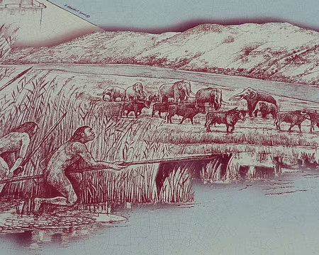 P1300148 Il y a 400 000 ans, ici.