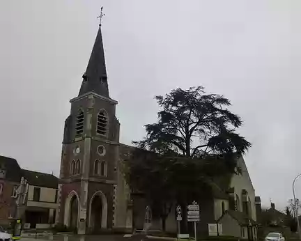 P1140812 Eglise St-Sauveur, clocher du XIXè s., Champrond-en-Gâtine