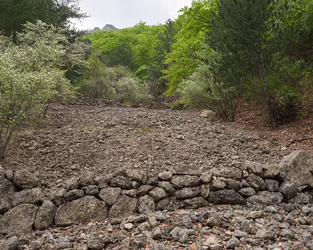 249_DSCF9685 Mais qui est venu construire ces murs au milieu de l’éboulis ?