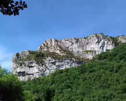 165 Les falaises calcaires dominent Saint-Antonin
