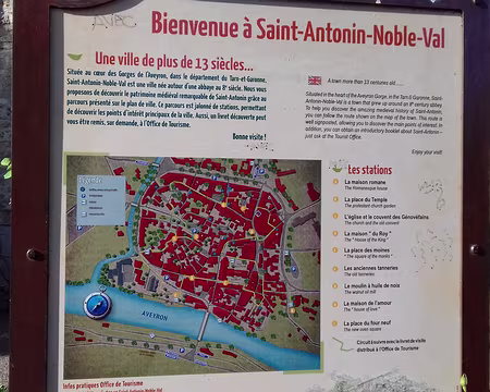 177 Saint-Antonin, inscrit aux Grands Sites d’Occitanie, et classé parmi les plus beaux villages de France, est situé au confluent de la Bonnette et de l’Aveyron