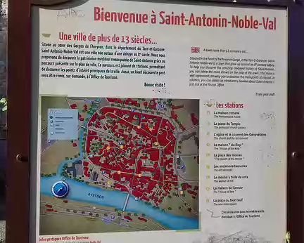 177 Saint-Antonin, inscrit aux Grands Sites d’Occitanie, et classé parmi les plus beaux villages de France, est situé au confluent de la Bonnette et de l’Aveyron