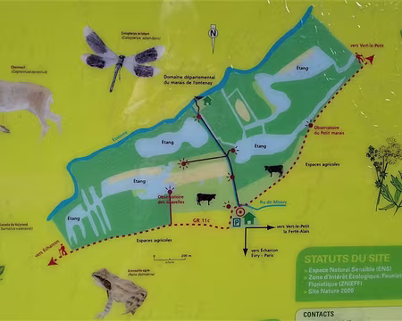 015 Le Marais de Misery (88 ha), entre Echarcon et Vert-le-Petit, a été acquis par le département de l’Essonne en 1995