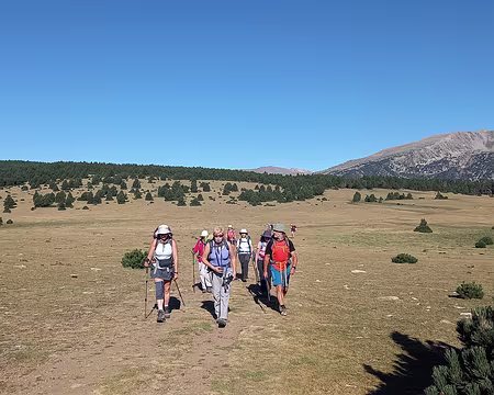 114 Mer. 3 août 22. Descendant du Refuge Malniu vers la Cerdagne et Llivia.