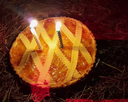 RC Queyras (26) Troisième bivouac, c'était l'anniversaire de l'un(e) d'entre nous