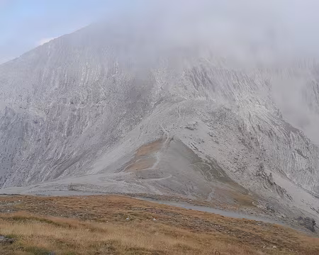 RC Queyras (39) Le col de Chaberton, vu depuis les pentes du Mont Chaberton
