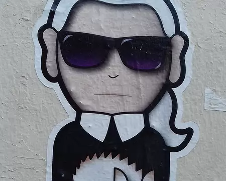 018 Karl Lagerfeld et son chat (Choupette)