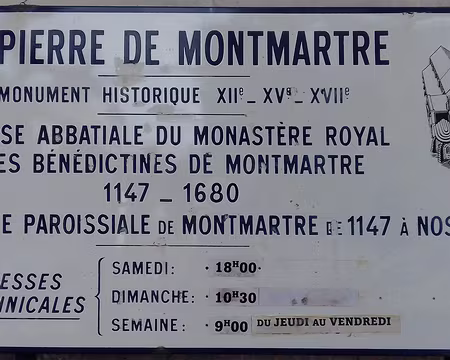 021 L’ancienne église abbatiale Saint-Pierre de Montmartre, seul vestige de l’abbaye bénédictine du XIIème siècle