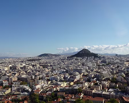 DSC00111 Vue sur le mont Lykabettos depuis l'Acropole