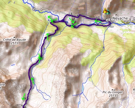 064 Mardi 25 octobre 22. Le Grand Aréa 2869 m en aller retour depuis Névache. 20 km +-1300 m.