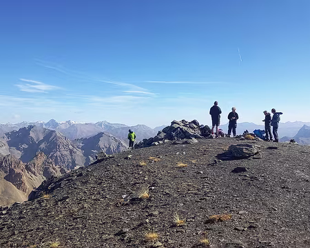 106 Au Pas du lac Blanc 2935 m. Vers l'est et l'Italie