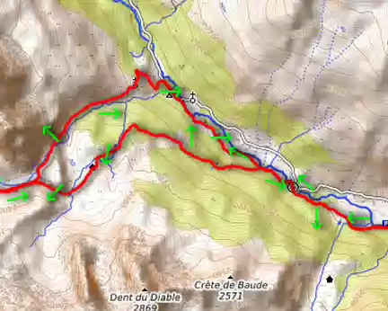 120 Jeudi 27 octobre 22. Col du Chardonnet en boucle depuis Névache, retour par le Queyrellin. 23 km +-1100 m.