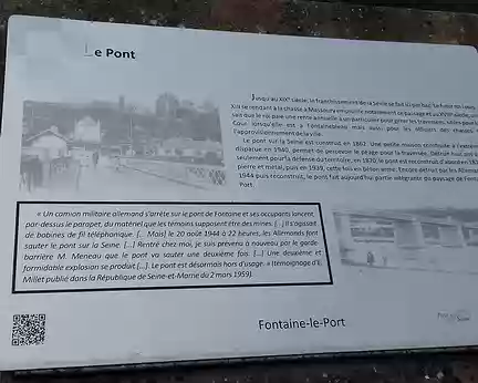 017 L’histoire mouvementée du pont de Fontaine-le-Port …