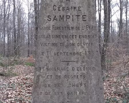 031 garde forestier assassiné à cet endroit en 1887