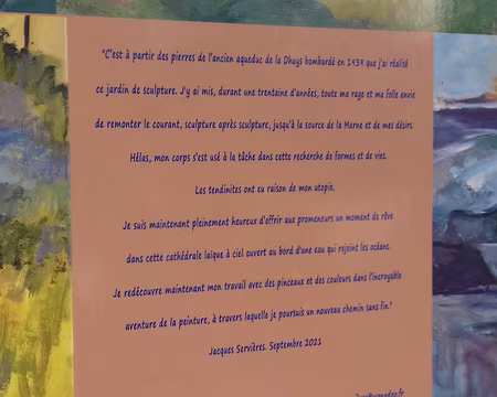012 Cet artiste se consacre désormais à la peinture