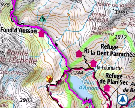 P1330177 Dimanche : Refuge - Pointe de l'Observatoire - Aussois : 17 km / + 700 m / - 1600m