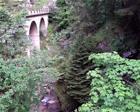 033 La route des Ecouges, construite en 1883, vue depuis le pont Chabert