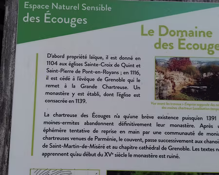 071 L’histoire du domaine des Ecouges sur lequel a été construit cette église