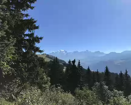 du refuge vue sur le Mont Blanc du refuge vue sur le Mont Blanc