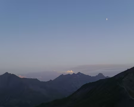 coucher de soleil sur l'arrête des Gittes coucher de soleil sur l'arrête des Gittes