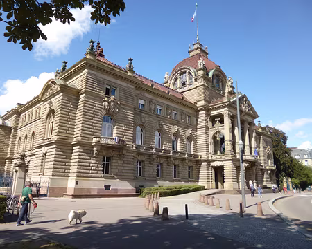 P1170813 Retour à Strasbourg : Ancien palais impérial de Guillaume II inauguré en 1889 au coeur de la 