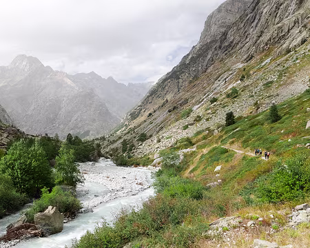 20230917-16h11m24s-p1170061_53200024038_o-V3 Vue sur la Tête du Rouget (3418m), le Plaret (3563m), la Tête de la Gandolière (3542m), l'Aiguille de la Gandolière (3324m) et la Tête Sud du Replat (3428m).