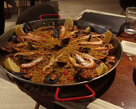 Paëlla au restaurant de Puigcerda Paëlla au restaurant de Puigcerda