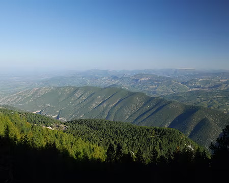 P1170116 Vue matinale de la vallée du Rhône au Grand Veymont.