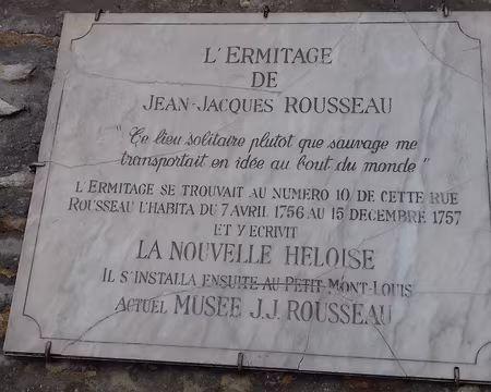 045 La ville de Montmorency conserve le souvenir du philosophe Jean-Jacques Rousseau