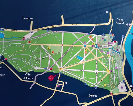 005 Le plan du parc de Saint-Cloud