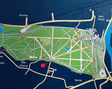 005 Le plan du parc de Saint-Cloud