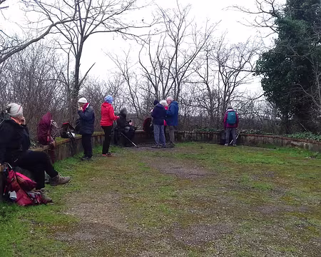 020 La pause du matin sur la butte de Thiais (114 m d’altitude), point culminant