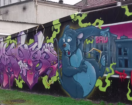 050 Merci Nicole et Bernard pour cette belle randonnée au pays des parcs et du street art