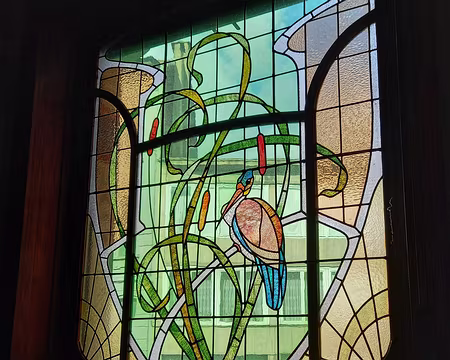 017 Maison Devalck, architecte-1900. Actuellement habitée par un historien passionné de vitrail. Classée en 2009. restauration en 2021.