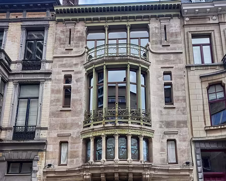 041 Hôtel Tassel, architecte Victor Horta 1893-1894, la 1ère maison art nouveau au monde.
