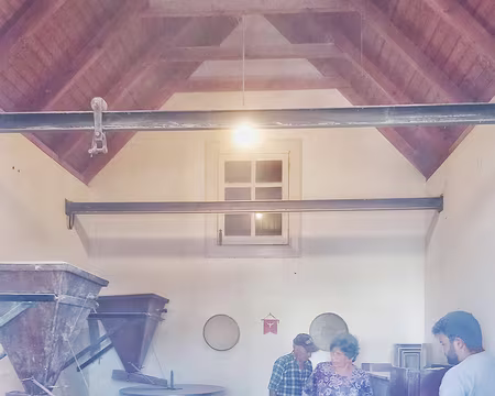 134 Ambiance poudrée à la meunerie de lamaceiros ce matin.